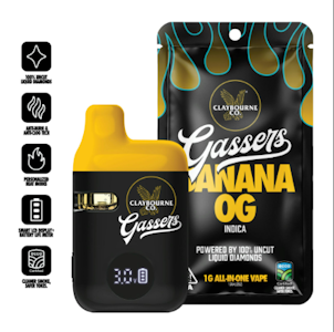 CLAYBOURNE CO. - Claybourne Gassers All In One 1g Banana OG