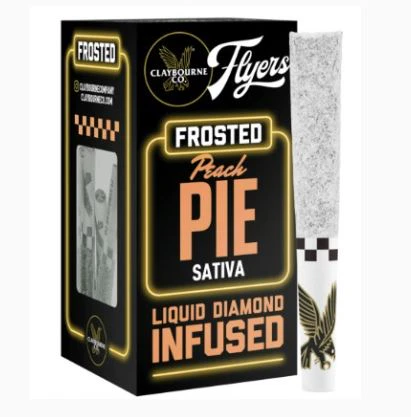 Claybourne Co. - Claybourne Frosted Flyers Infused Preroll 2.5g Peach Pie Main Image