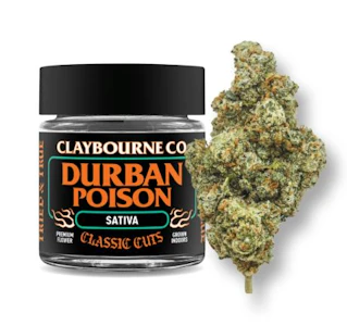 CLAYBOURNE CO. - Claybourne 3.5g Durban Poison 