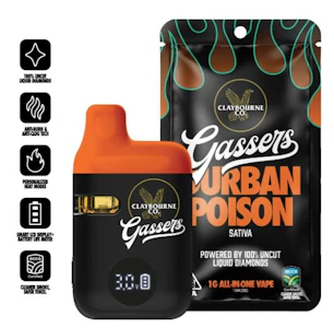 Claybourne Co. - Claybourne Gassers All In One 1g Durban Poison