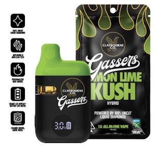 CLAYBOURNE CO. - Claybourne Gassers All-In-One 1g Lemon Lime Kush