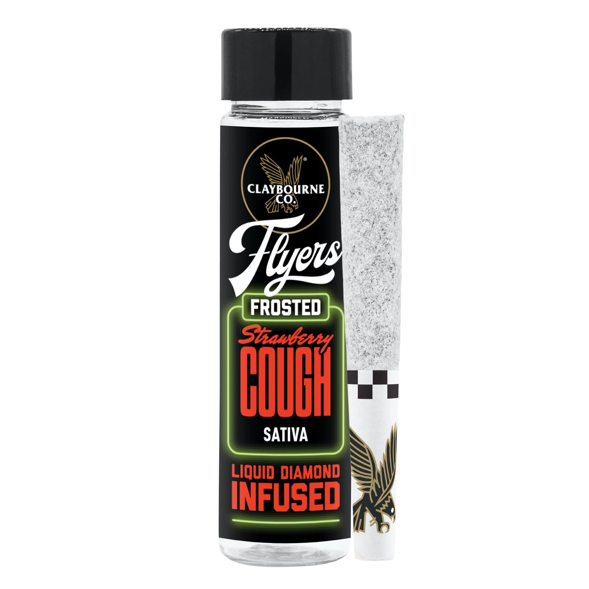 Claybourne Co. - Claybourne - Frosted Flyers - Strawberry Cough -  Preroll Pack - 2pk Main Image