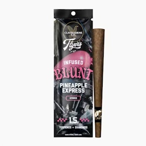 Claybourne Co. - CLAYBOURNE CO: Pineapple Express Diamond & Terpene Infused 1.5g Blunt (H)