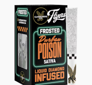 CLAYBOURNE CO: Durban Poison .5g Frosted Infused Pre-Rolls 5pk/2.5g (S)