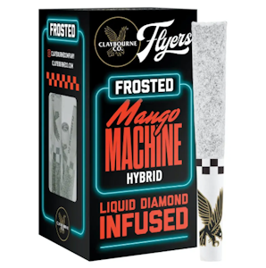 CLAYBOURNE CO. - Claybourne Frosted Flyers Infused 5pk Prerolls 2.5g Mango Machine