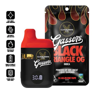 CLAYBOURNE CO. - Claybourne Gassers All-In-One 1g Black Triangle OG