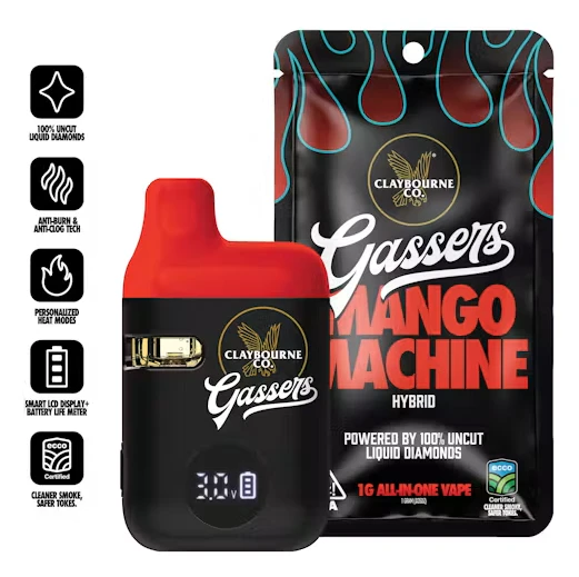Claybourne Co. - Claybourne Gassers All In One 1g Mango Machine Main Image