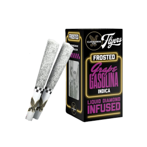 CLAYBOURNE CO. - Grape Gasolina | Frosted Infused .5g 5pk Prerolls (I) | Claybourne Flyers