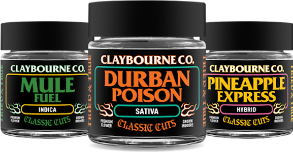 CLAYBOURNE CO. - Claybourne - Flower - Durban Poison - 3.5g
