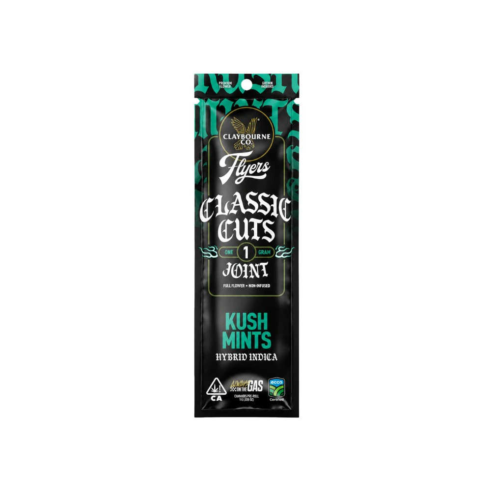 Claybourne Co. - KUSH MINTS PREROLL 1G - CLAYBOURNE CO. Main Image