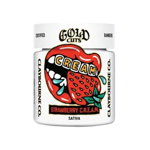 CLAYBOURNE CO. - STRAWBERRY CREAM 3.5G - GOLD CUTS - CLAYBOURNE CO