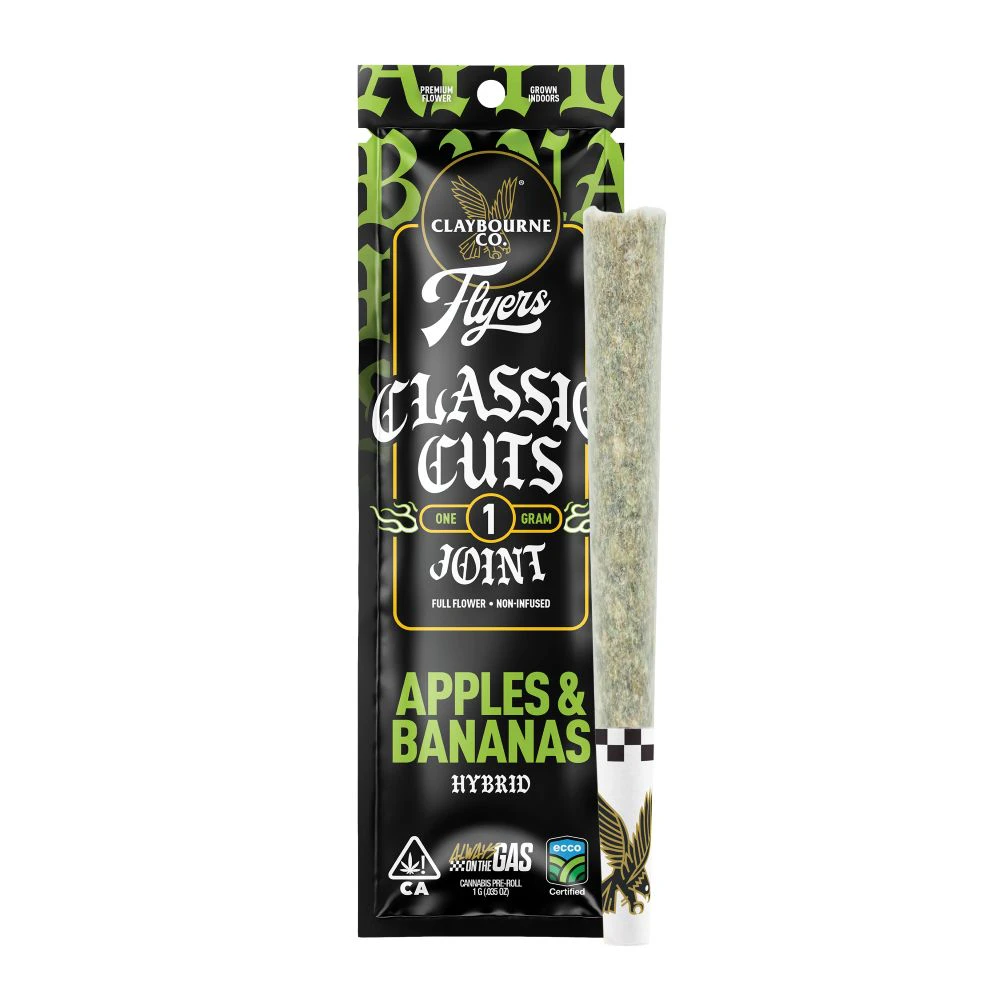 Claybourne Co. - CLAYBOURNE - Preroll - Apples & Bananas - Classic Cuts - 1G Main Image