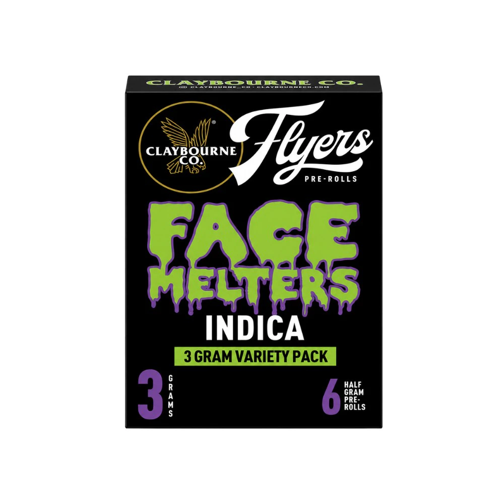 Claybourne Co. - 6 PACK FLYERS - FACE MELTERS VARIETY .5G - CLAYBOURNE CO Main Image