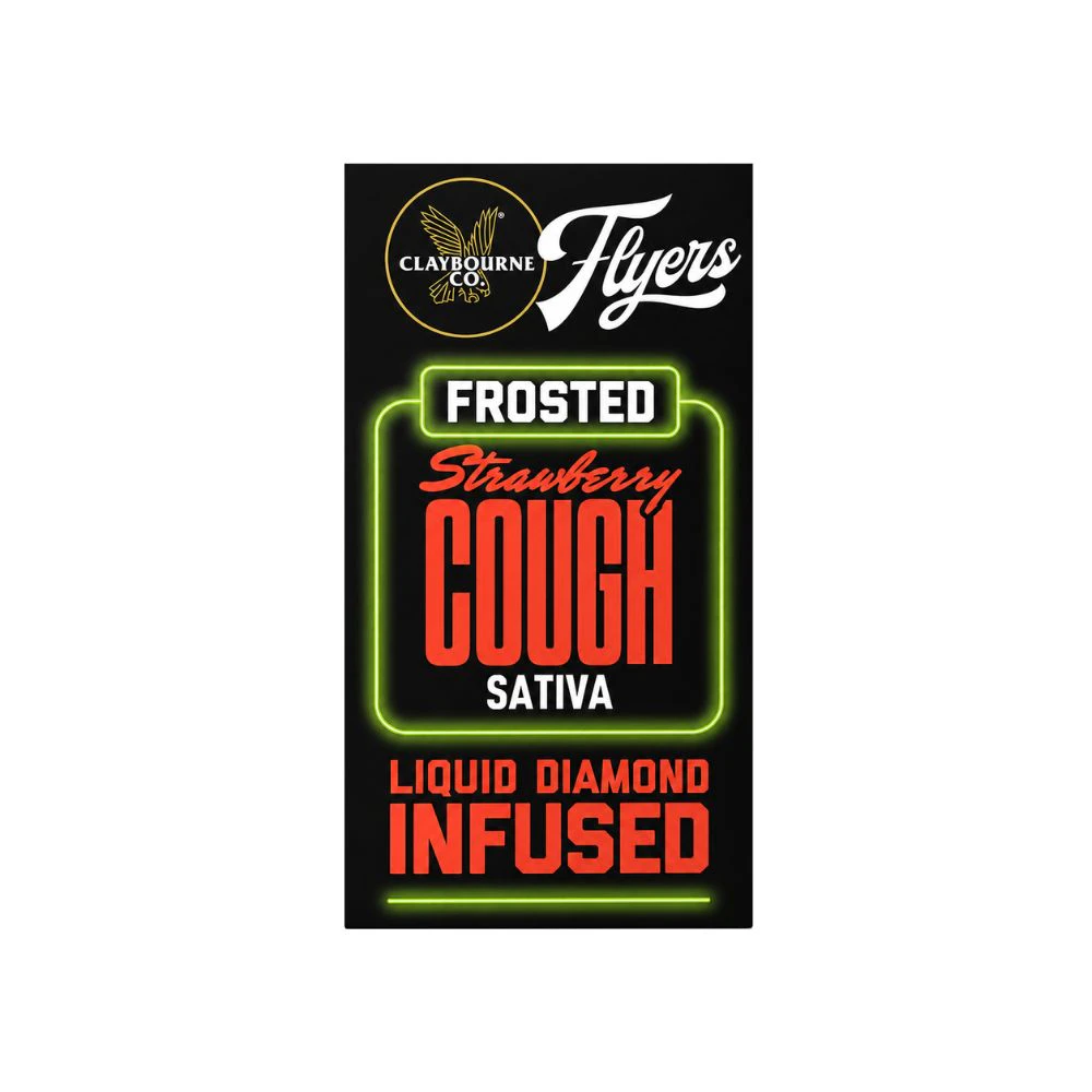 Claybourne Co. - 5 PACK FROSTED FLYERS - STRAWBERRY COUGH .5G - CLAYBOURNE CO Main Image