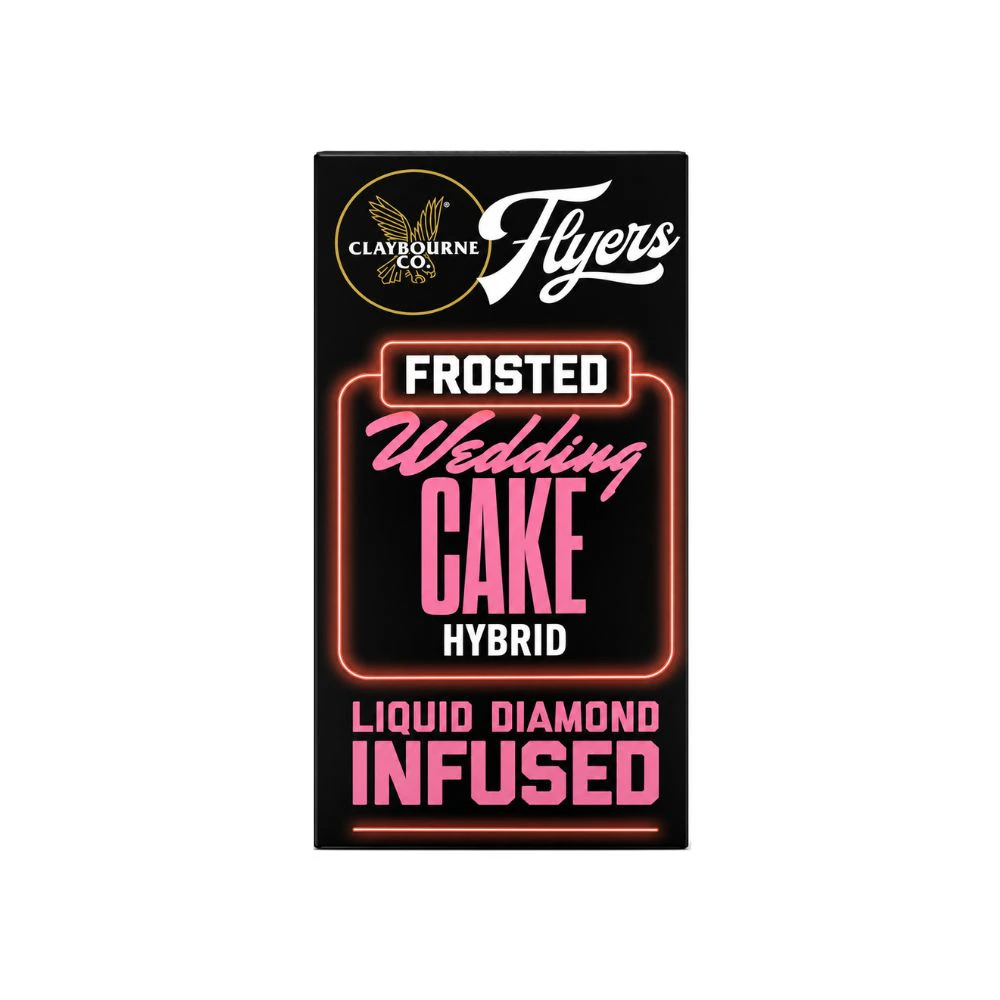 Claybourne Co. - 5 PACK FROSTED FLYERS - WEDDING CAKE .5G - CLAYBOURNE CO Main Image
