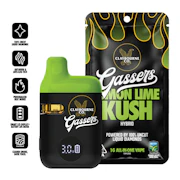 Claybourne Co | Gassers | Lemon Lime Kush | Hybrid | AIO | Liquid Diamonds | 1g