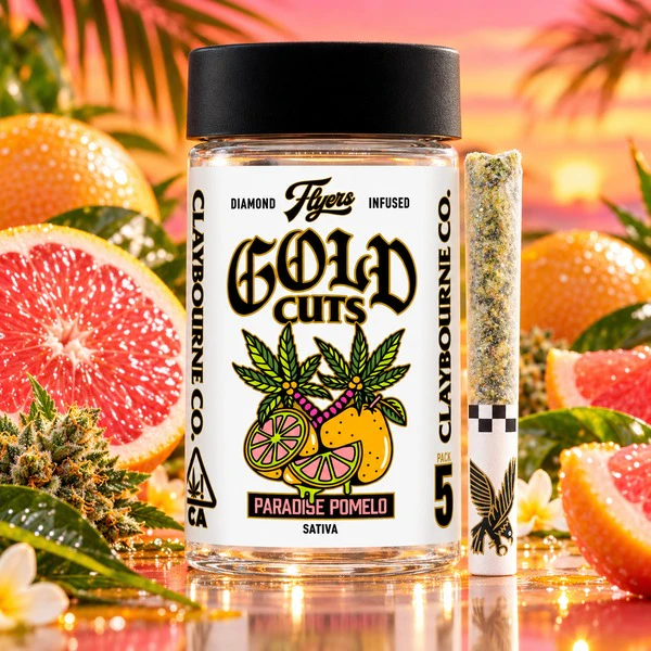 Claybourne Co. - Claybourne Co. | Flyers Gold Cuts | Paradise Pomelo | 2.5g | 5ct Main Image