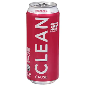 Clean Cause - Clean Cause - 16oz. Non-Infused Beverage - Sparkling Raspberry Yerba Mate 