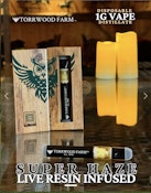 Super Haze - Torrwood Farm - 1g All-in-One Vape (Live Resin Infused)