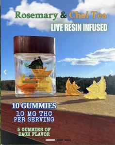 Torrwood Farm - Rosemary & Chai Tea Live Resin Gummies | 10-Pack | 10mg THC | Torwood Farm