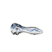  4" Clear Swirl Glass Hand Pipe