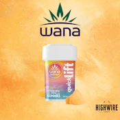 Wana Quick Lift Gummies Clementine Shine 1:1:1 THC:CBG:THCV 50mg