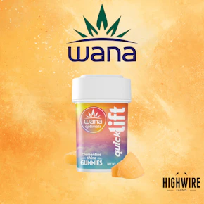 Wana Quick Lift Gummies Clementine Shine 1:1:1 THC:CBG:THCV 50mg