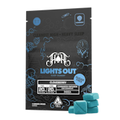 Cloudberry (I) | Lights Out 1:1 THC/CBN 100mg Gummies Sugar Free | Heavy Hitters