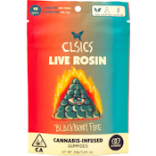 Blackberry Fire 100mg 10 Pack Live Rosin Gummies - CLSICS