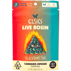 CLSICS - Blackberry Fire 100mg 10 Pack Live Rosin Gummies - CLSICS