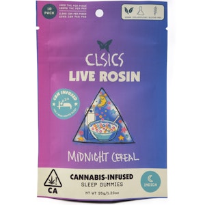 CLSICS - Midnight Cereal CBN 125mg 10 Pack Live Rosin Gummies - CLSICS