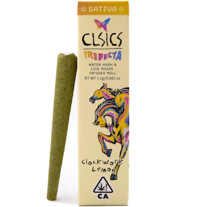 CLSICS - Clockwork Lemon Trifecta 1.2g Water Hash & Live Rosin Infused Pre-Roll - CLSICS