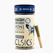 Clsics Hash Infused 10pk Prerolls 3g Blue Crack