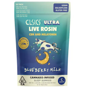 CLSICS | Blueberry Milk 1:1:1 | CBD:CBD:THC Live Rosin Gummies | 100mg