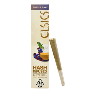 CLSICS | Butter Cake | Hash Infused Pre-Roll | 1g