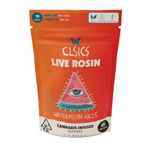 CLSICS - CLSICS 100mg Live Rosin Gummies Watermelon Haze
