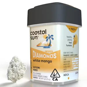 COASTAL SUN - Coastal Sun | White Mango | Diamond Infused Flower | 7g