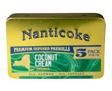 Coconut Cream 5pk Infused 0.7g Prerolls - Indica | Nanticoke