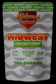 Midwest Extracts Coconut Berry 200mg Gummy 8pk