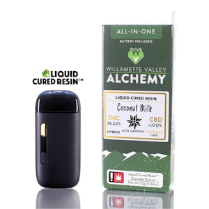 WILLAMETTE VALLEY ALCHEMY - Coconut Milk, Liquid Cured Resin, Disposable, 1g