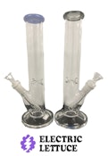 12" Color Lip Straight Bong