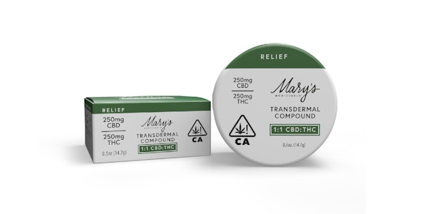 MARY'S MEDICINALS - Cooling 1:1 Relief Transdermal Compound .5oz