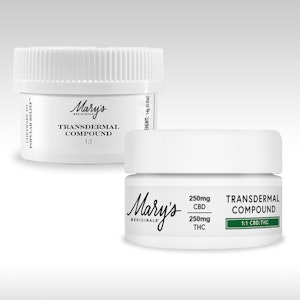 MARY'S MEDICINALS - Mary's Medicinals Relief Transdermal Compound – 1:1 CBD:THC 500mg