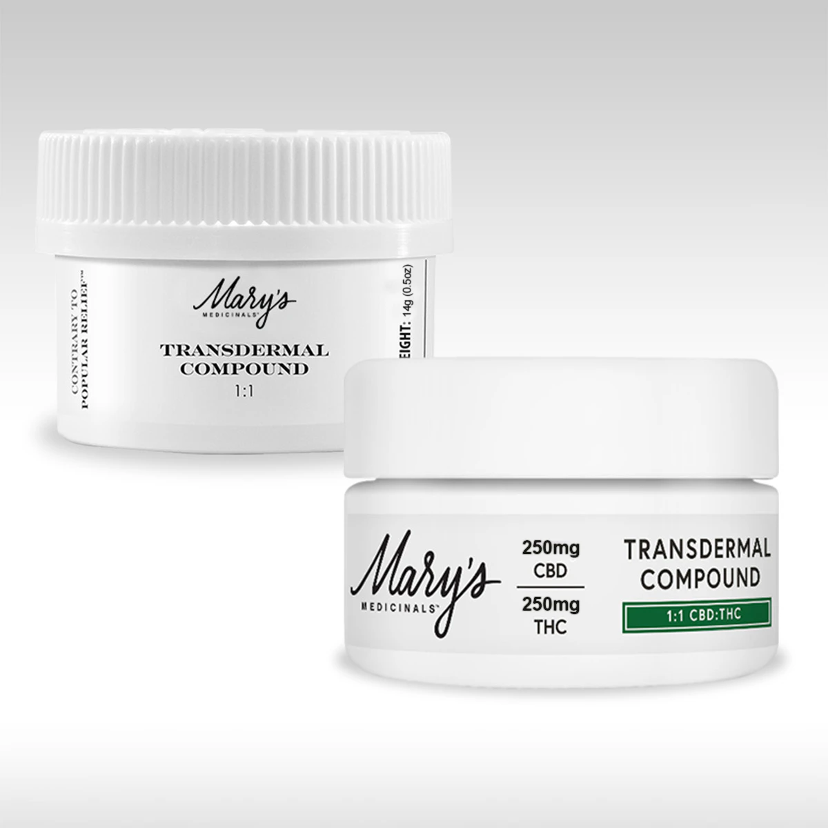Mary's Medicinals™ - Mary's Medicinals Relief Transdermal Compound – 1:1 CBD:THC 500mg Main Image