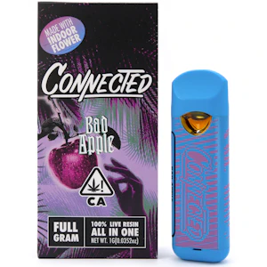Connected - Bad Apple 1g Live Resin Disposable Cart - Connected