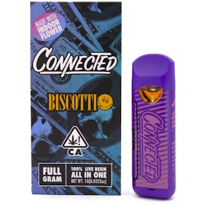 Connected - Biscotti 1g Live Resin All In One Cart - Connected