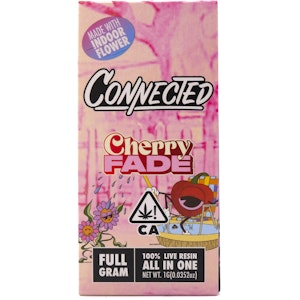 Connected - Cherry Fade 1g Live Resin Disposable Cart - Connected