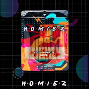 Homiez - Cookie Monster 1G Pre-Roll (28 Pack)