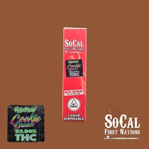 SoCal First Nations - So Cal 1g Disposable- Cookie Dream