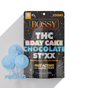 Birthday Cake STIXX - Bossy - Chocolate Pops - 200mg